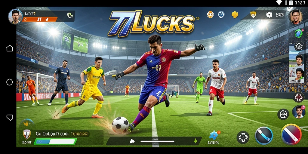 Tampilan gameplay <strong>77LUCKS</strong> yang menarik dengan aksi olahraga yang seru.