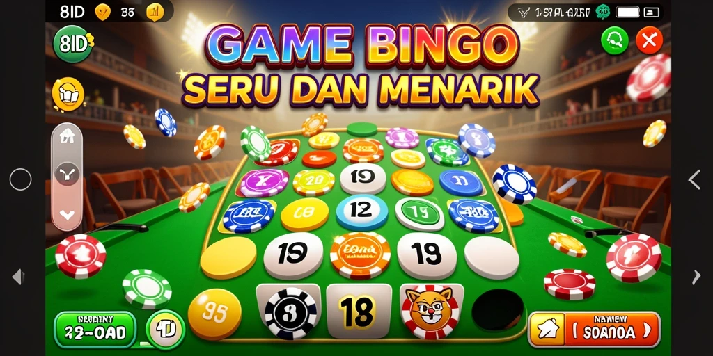 Tampilan gameplay menarik dari aplikasi Bingo 8ID.