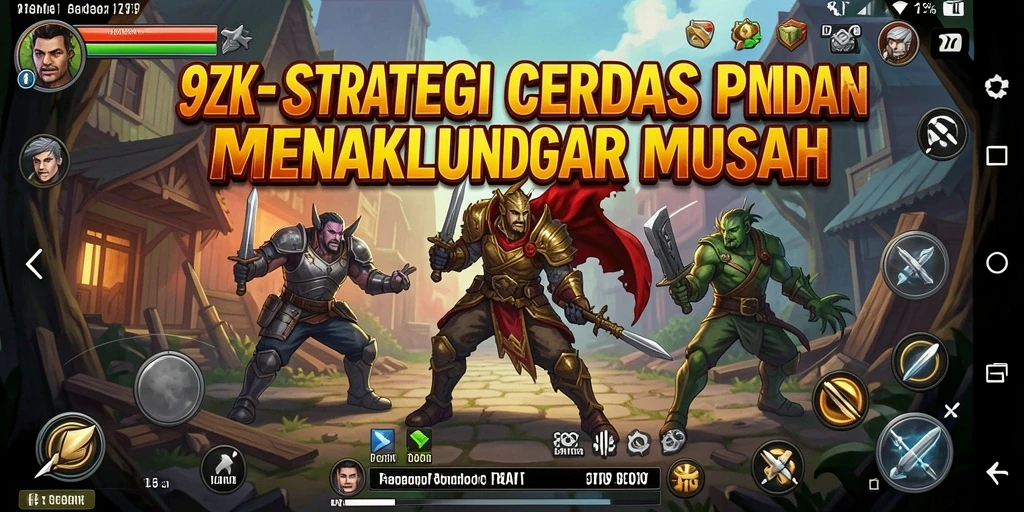 Screenshot gameplay <strong>9ZK</strong> yang menunjukkan strategi pertempuran yang intens.