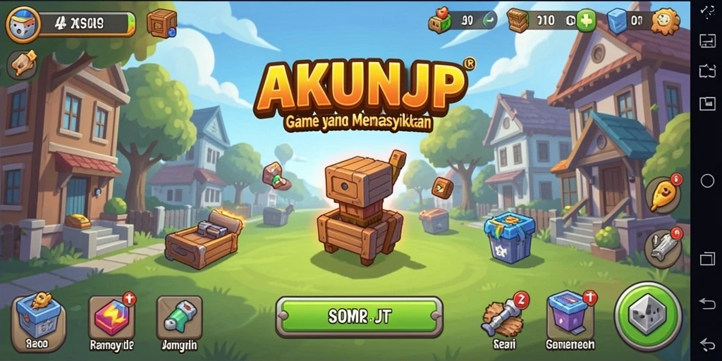Tampilan gameplay AKUNJP yang memikat dengan elemen Idle yang menarik.