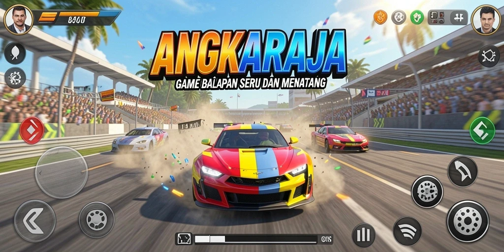 Gameplay seru ANGKARAJA saat balapan dengan teman.