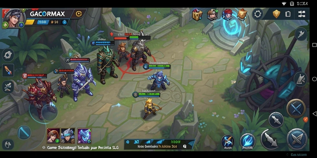 Screenshot gameplay GACORMAX menampilkan strategi dan pertempuran epik.