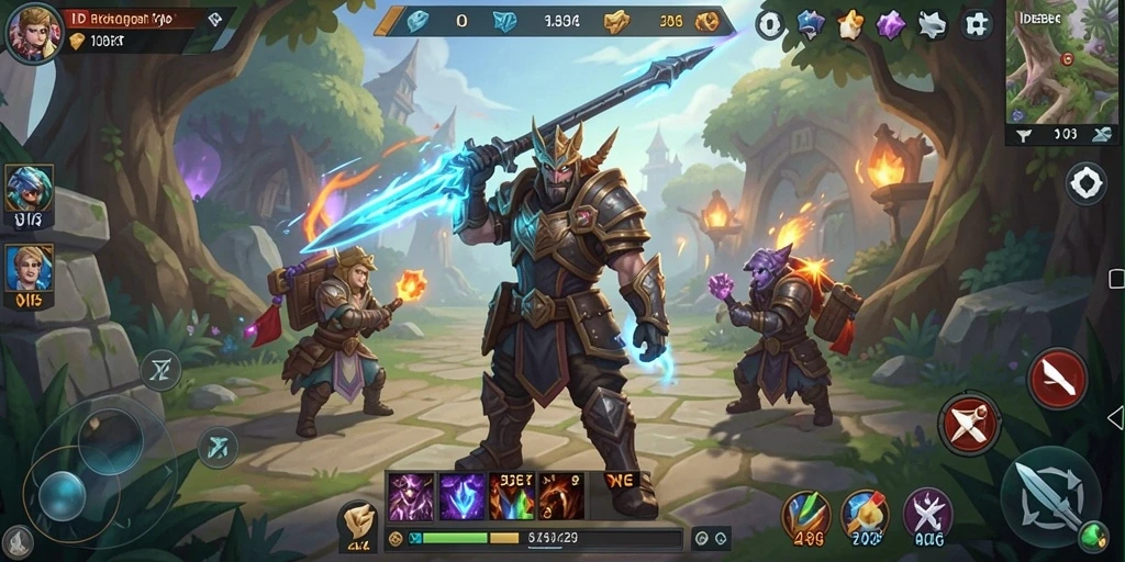 Tampilan screenshot utama IDEBET menampilkan aksi RPG yang seru dan karakter yang beragam.