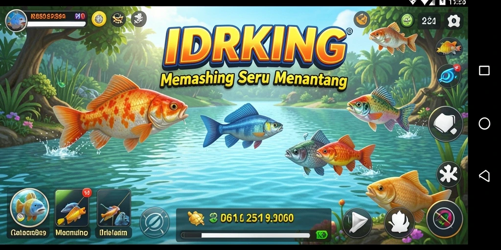 Tangkapan ikan yang memukau di gameplay IDRKING.