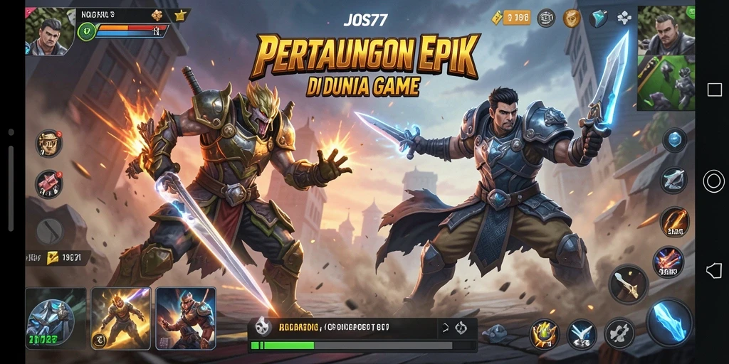 Tampilan gameplay <strong>JOS77</strong> yang menghentak dengan aksi Fighting seru.