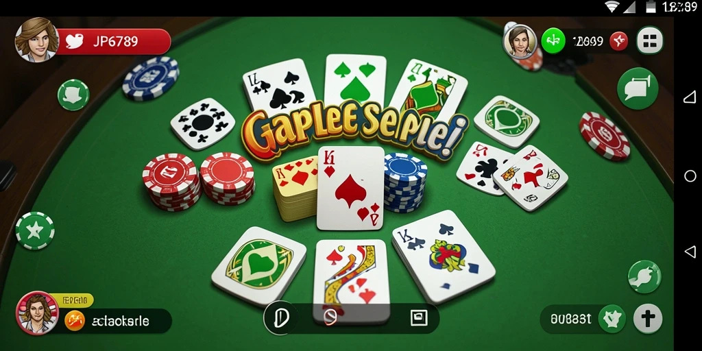 Gameplay seru Gaple dalam JP6789 yang mengasyikkan.