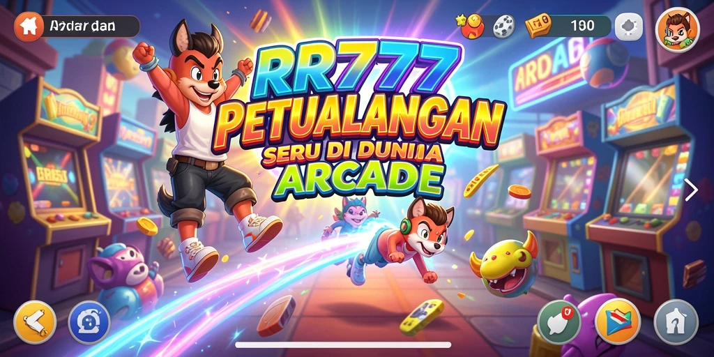 Screenshot menampilkan aksi seru dalam permainan Arcade RR777.