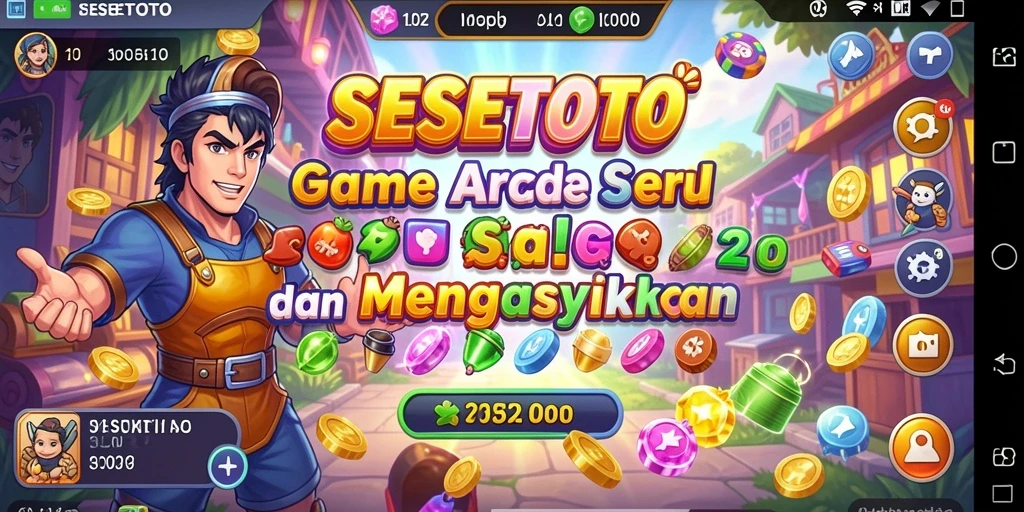 Screenshot gameplay SESETOTO menampilkan aksi seru dalam permainan Arcade.