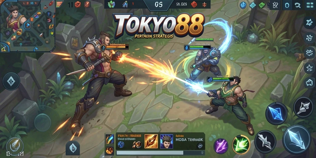 Tangkapan layar gameplay menampilkan aksi seru dalam TOKYO88.