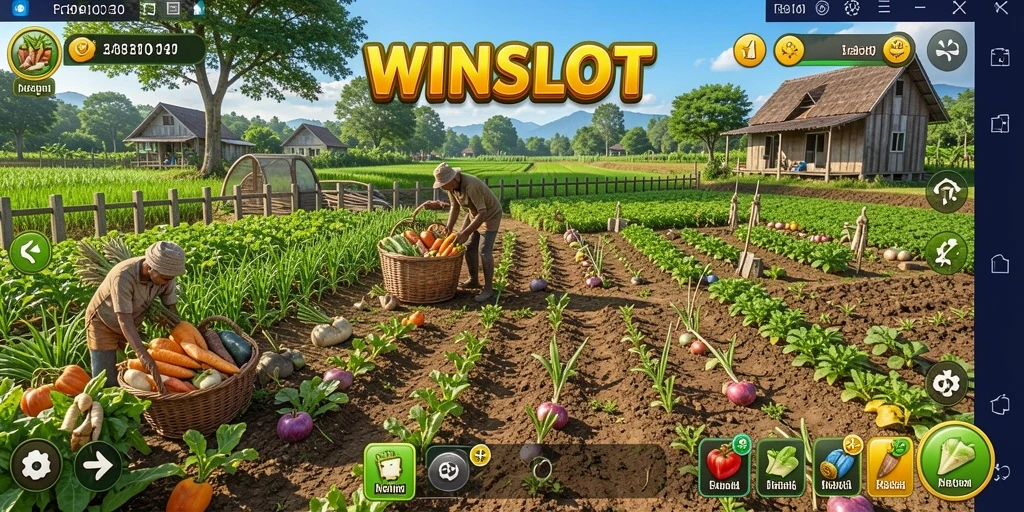 Tampilan gameplay WINSLOT menampilkan keseruan bertani yang realistis.