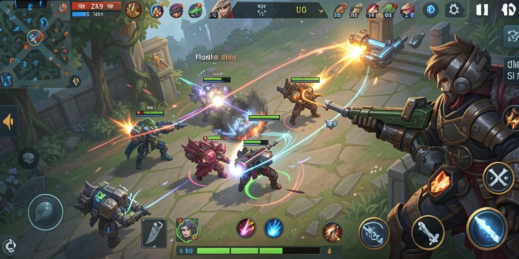 Tampilan gameplay ZK9 dengan pertempuran yang seru dan strategis.